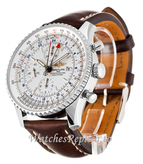 breitling navitimer world white dial brown leather|breitling navitimer prices.